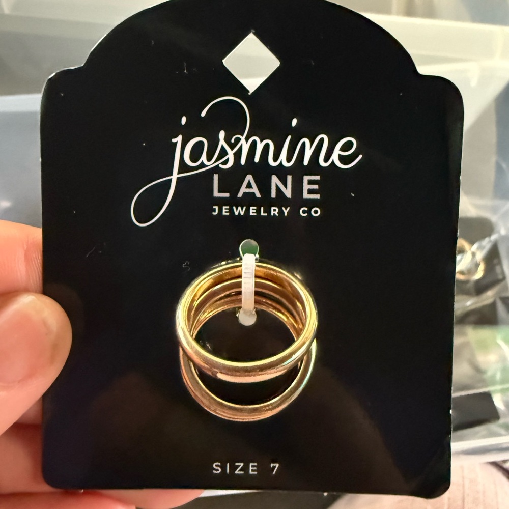 Jasmine Lane Gold Stackable Ring Set